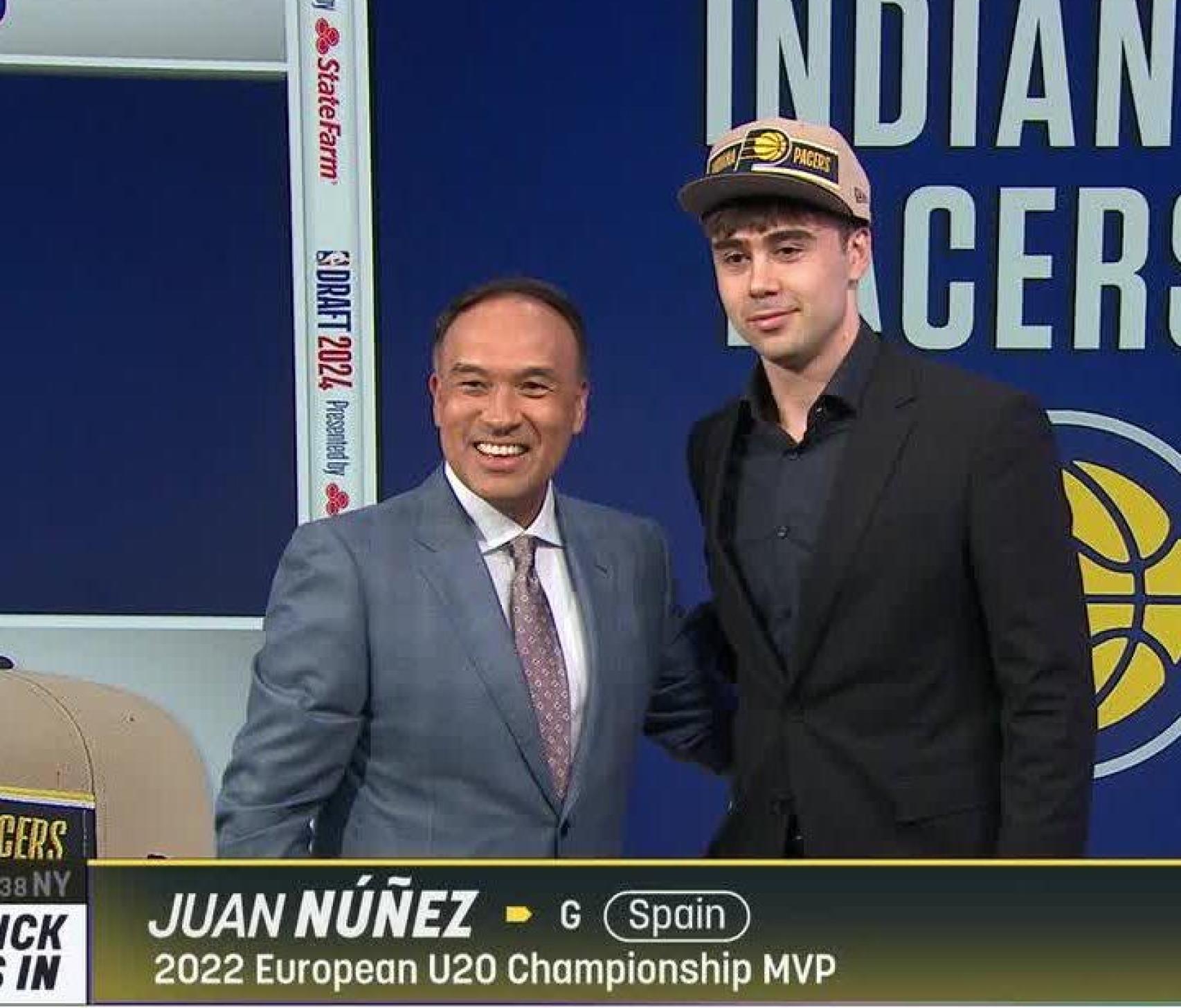 Los Indiana Pacers escogen a Juan Núñez