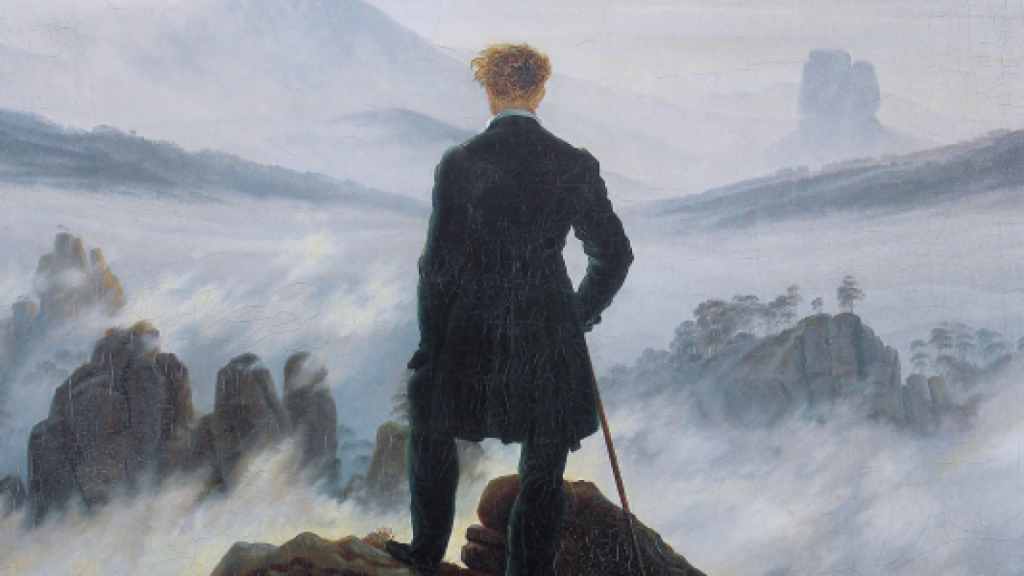 'El caminante sobre un mar de nubes' de Caspar David Friedrich