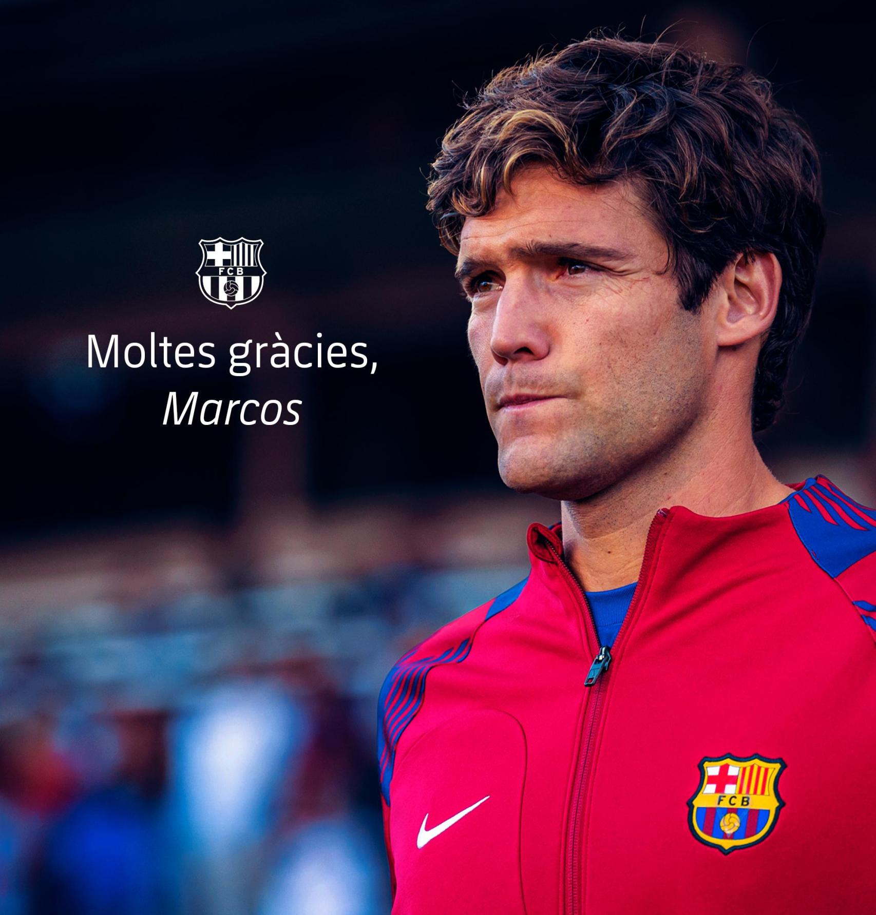 El Barça anuncia el adiós de Marcos Alonso