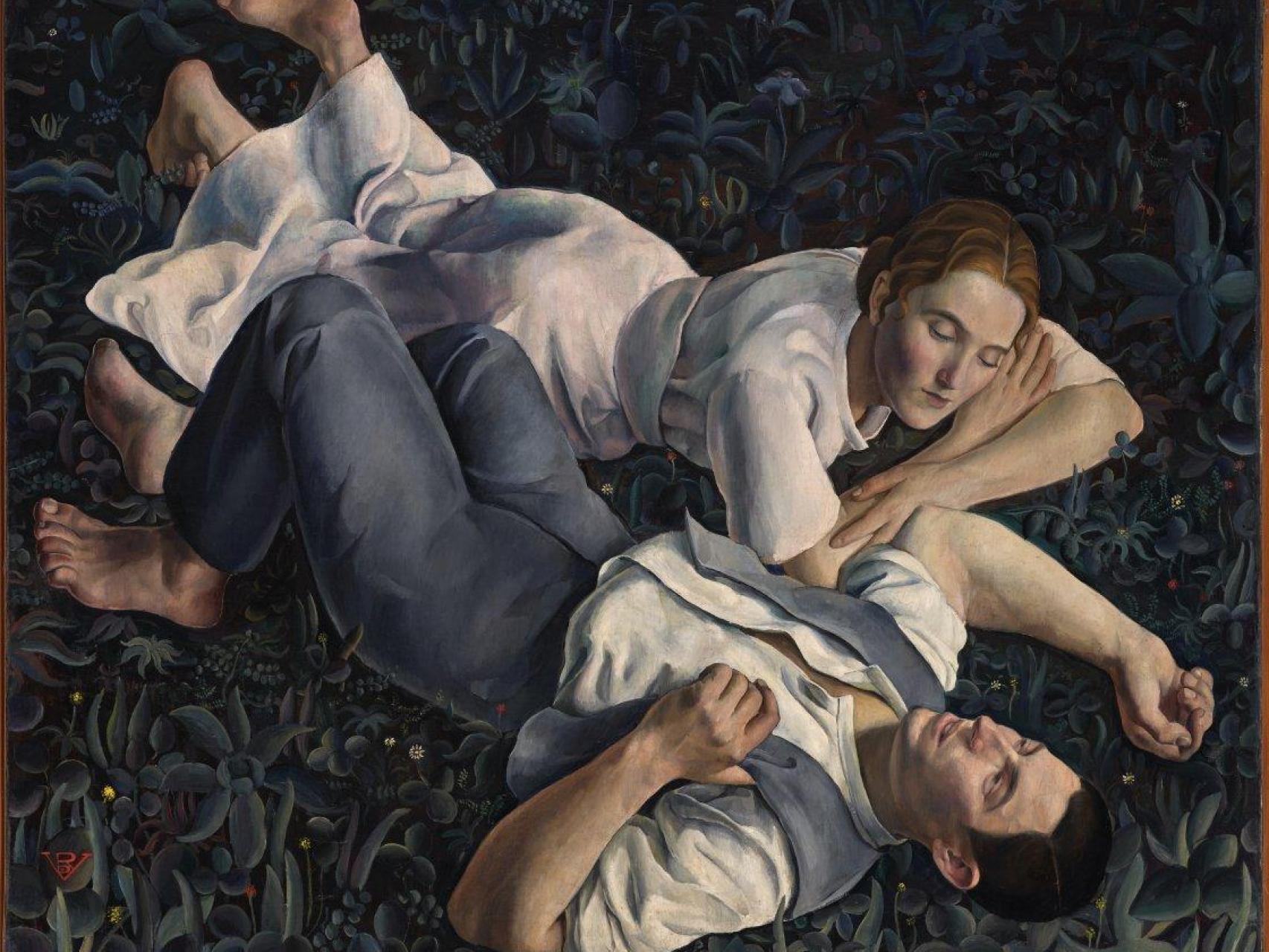 El lienzo ‘Adán y Eva’ (1932), el más célebre de los trabajos de Rosario de Velasco, hoy en los fondos del Museo Reina Sofía.