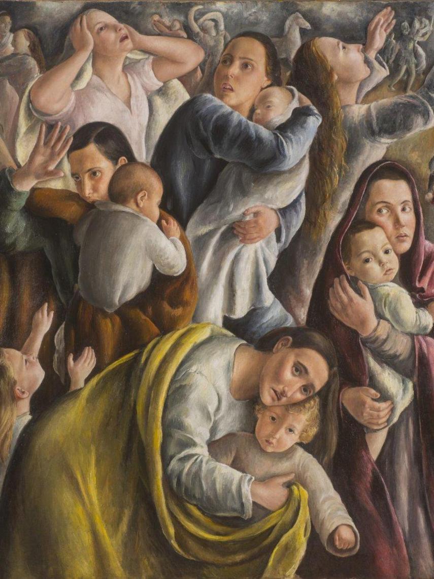 ‘La matanza de los inocentes’ (1936) de Rosario de Velasco, que se exhibe en el Museo de Bellas Artes de Valencia.