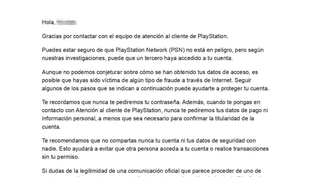 El mensaje de Sony admitiendo el hackeo en PSN Network en Barcelona