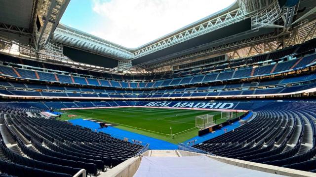 El nuevo Santiago Bernabéu, poco antes de un partido de Liga