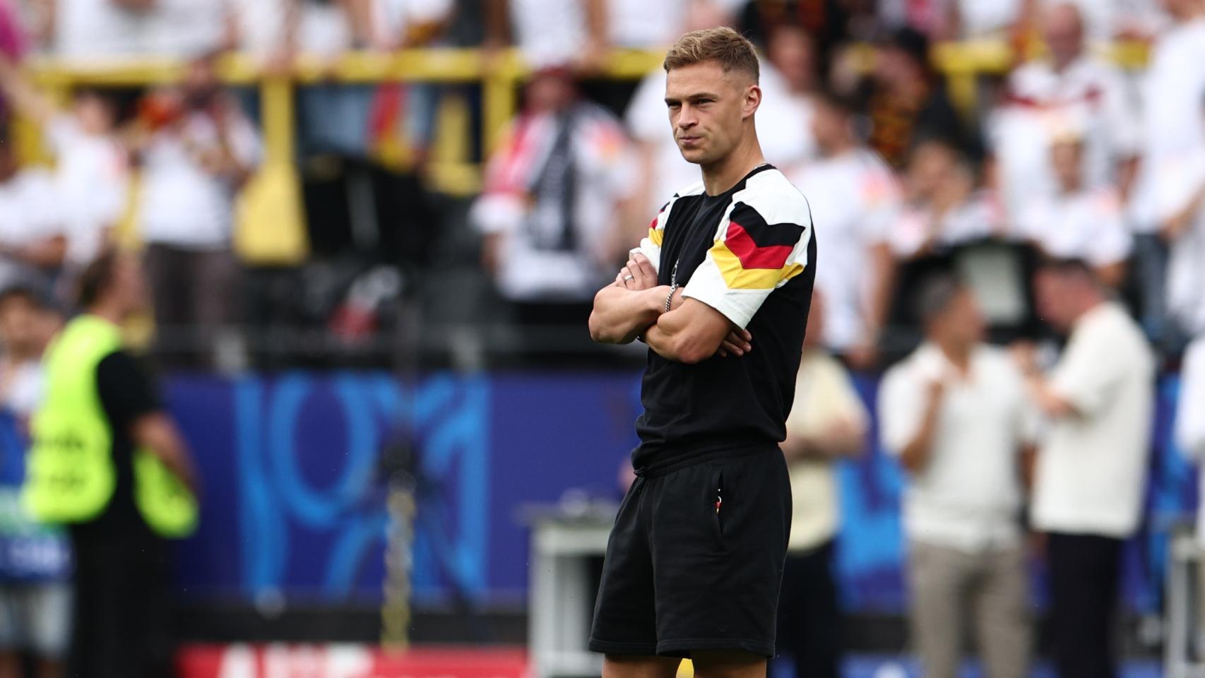 Joshua Kimmich, antes de un partido de Alemania en la Eurocopa 2024