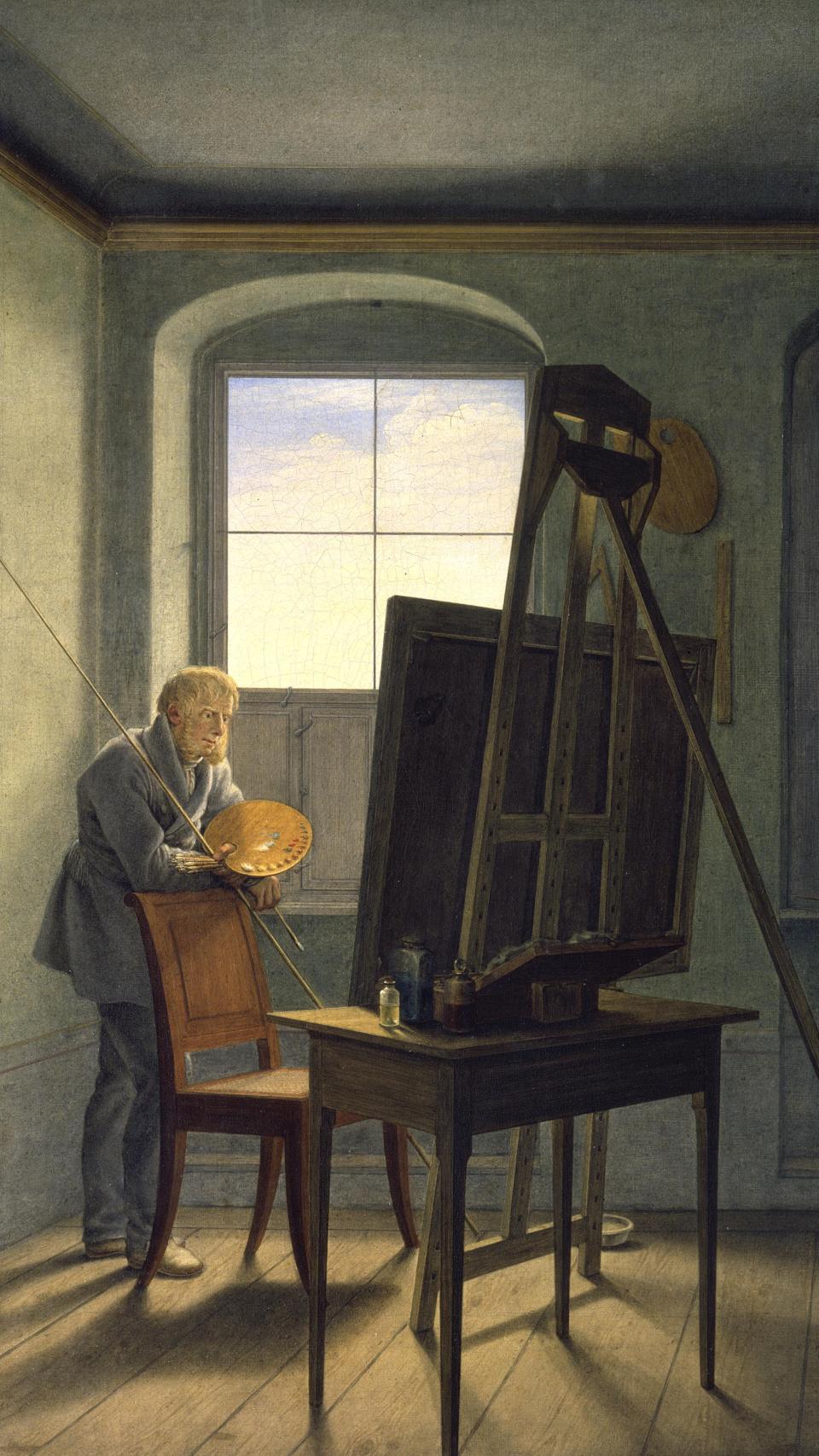 'Retrato de Friedrich en su taller' (1812).