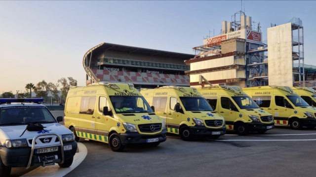 Ambulancias del Consorci de Transport Sanitari en Montmeló