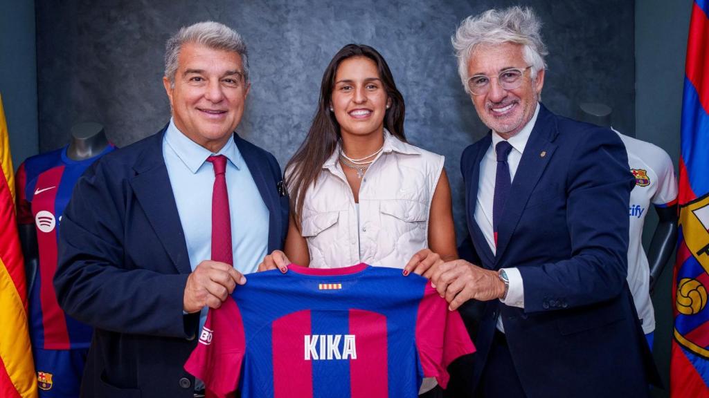 Kika Nazareth como nueva futbolista del Barça Femenino
