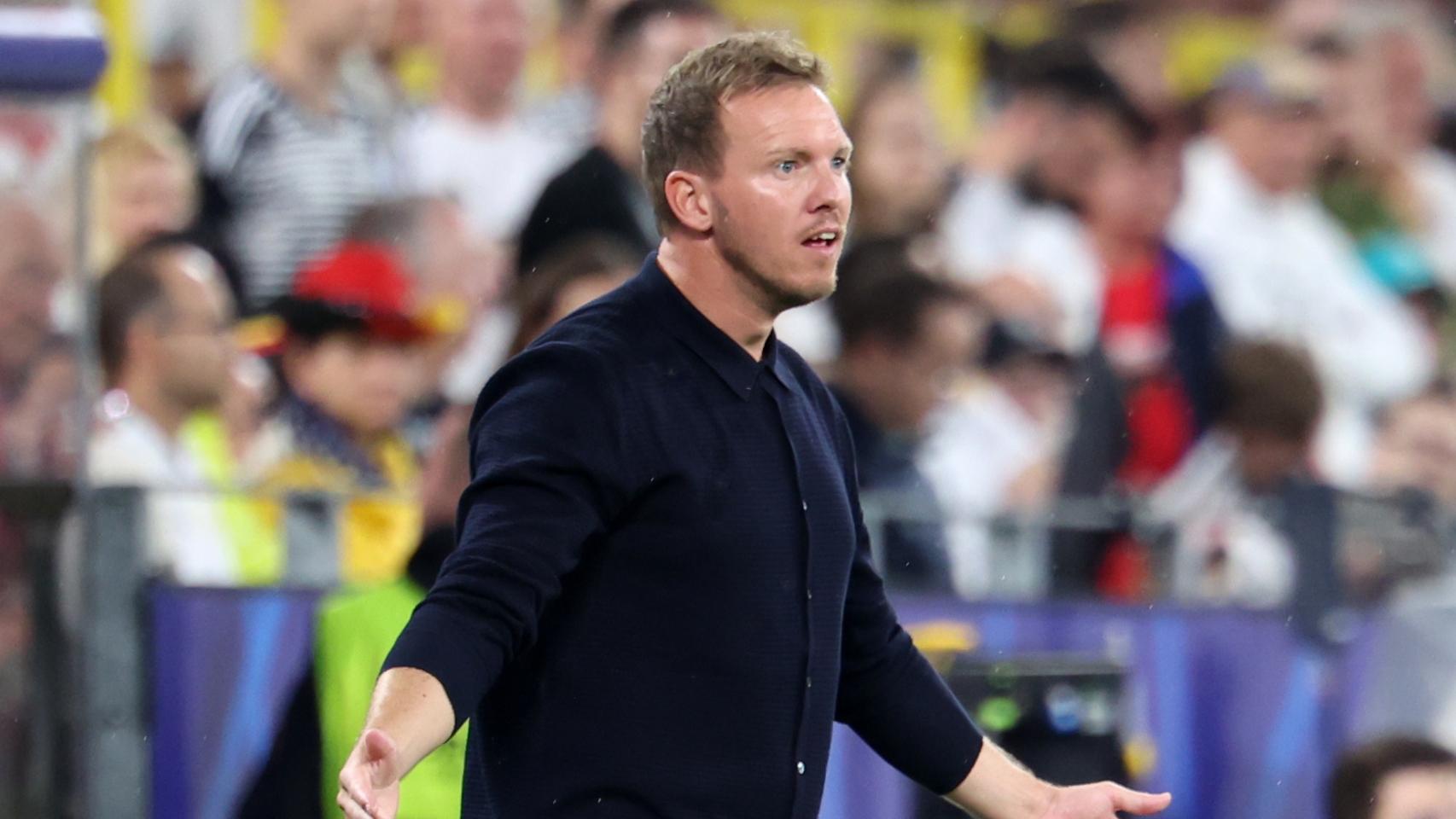 Julian Nagelsmann, entrenador de Alemania, en un partido de la Eurocopa