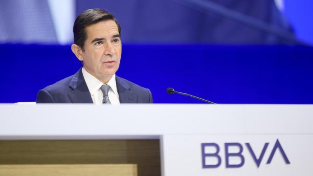 El presidente del BBVA, Carlos Torres, en la junta extraordinaria del banco / EP