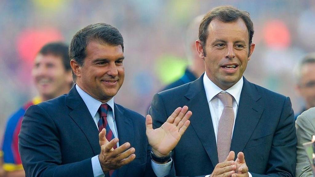 Joan Laporta y Sando Rosell