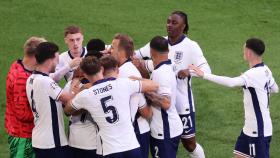 Inglaterra celebra su gol contra Suiza en la Eurocopa 2024