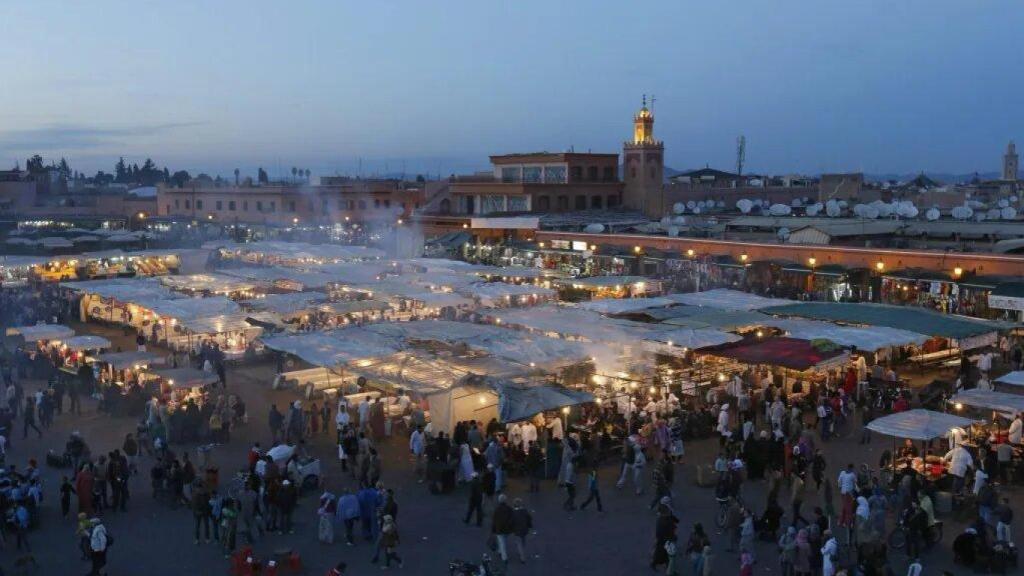 La plaza Yamaa el Fna de Marrakech