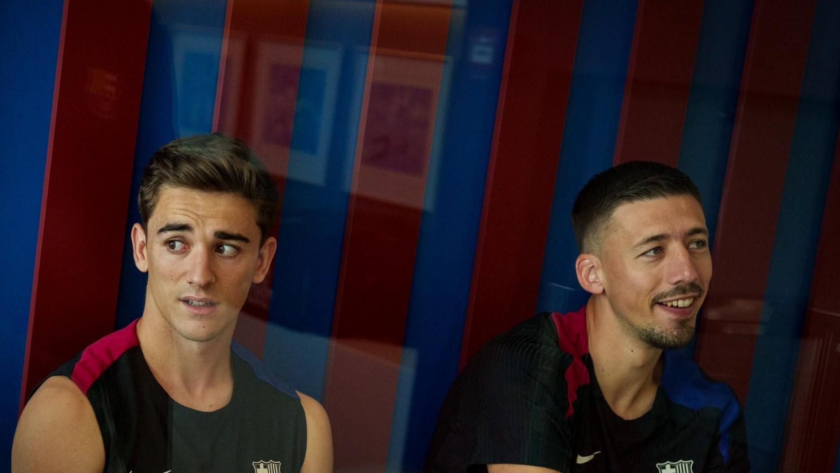 Gavi y Lenglet en el primer día de la pretemporada del Barça 2024-25