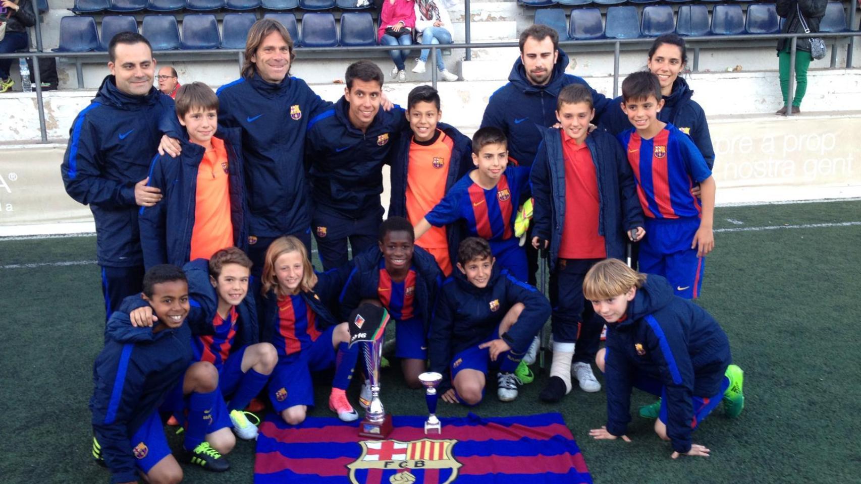 Jordi Font, entrenador de Lamine Yamal en el benjamín A del Barça