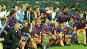 El 'Dream Team' del Barça celebra la conquista de la Champions League de 1992