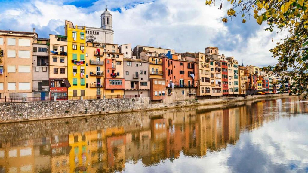 Casas de Girona sobre el río Onyar
