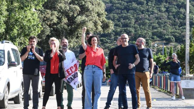 Marta Rovira, Ruben Wagensberg, Oleguer Serra, Jesús Rodríguez y Josep Campmajó llegan a Cantallops (Girona)