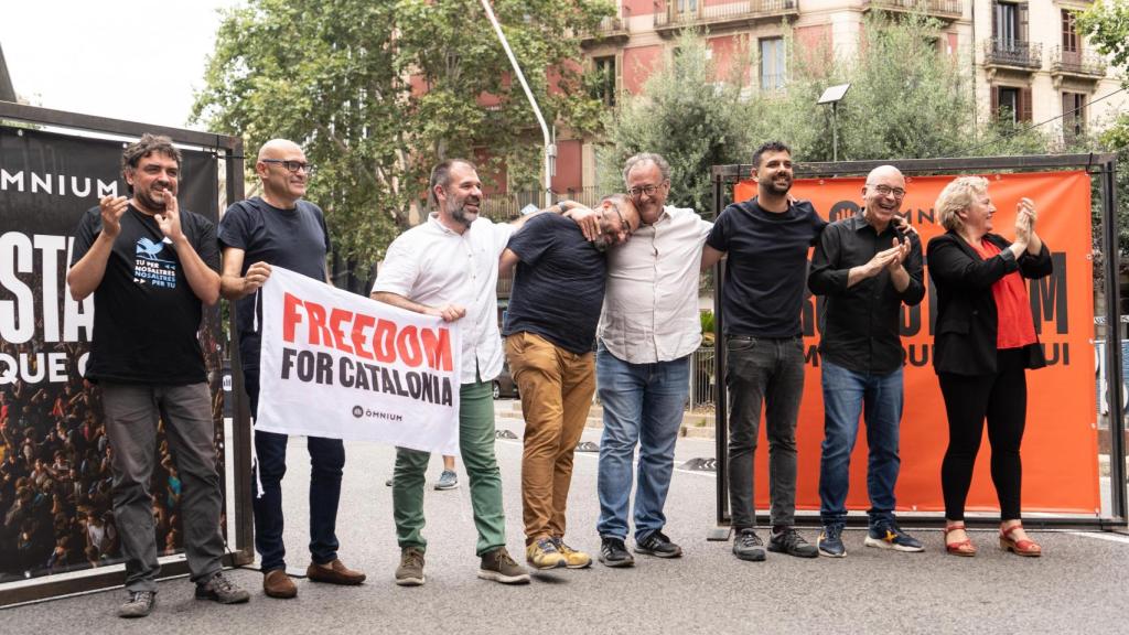 Los dirigentes que este viernes han regresado a Cataluña