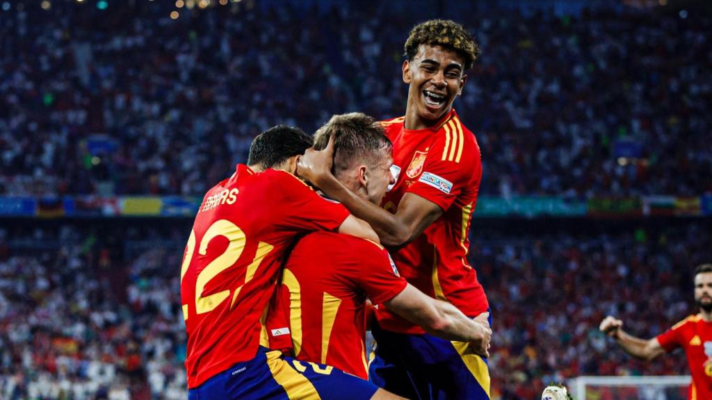 La euforia de la selección de España tras superar a Francia en la Eurocopa