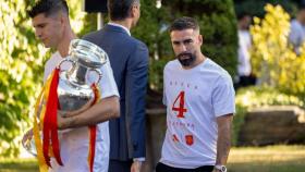 Dani Carvajal, después de saludar a Pedro Sánchez