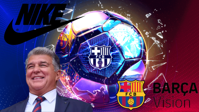 Joan Laporta celebra los nuevos acuerdos con Nike y Bridgeburg Invest para Barça Vision