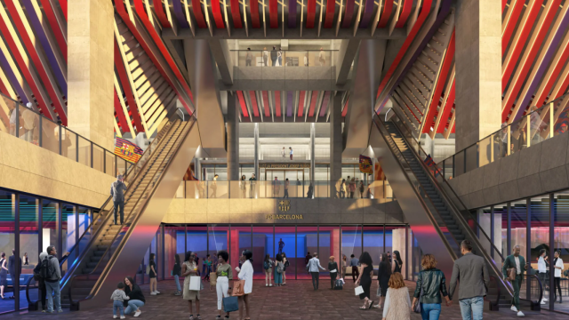 Así será el nuevo Camp Nou por dentro, similar a un centro comercial con su boulevard de tiendas y restaurantes