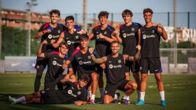 Los cracks de la cantera del Barça entrenan con el primer equipo