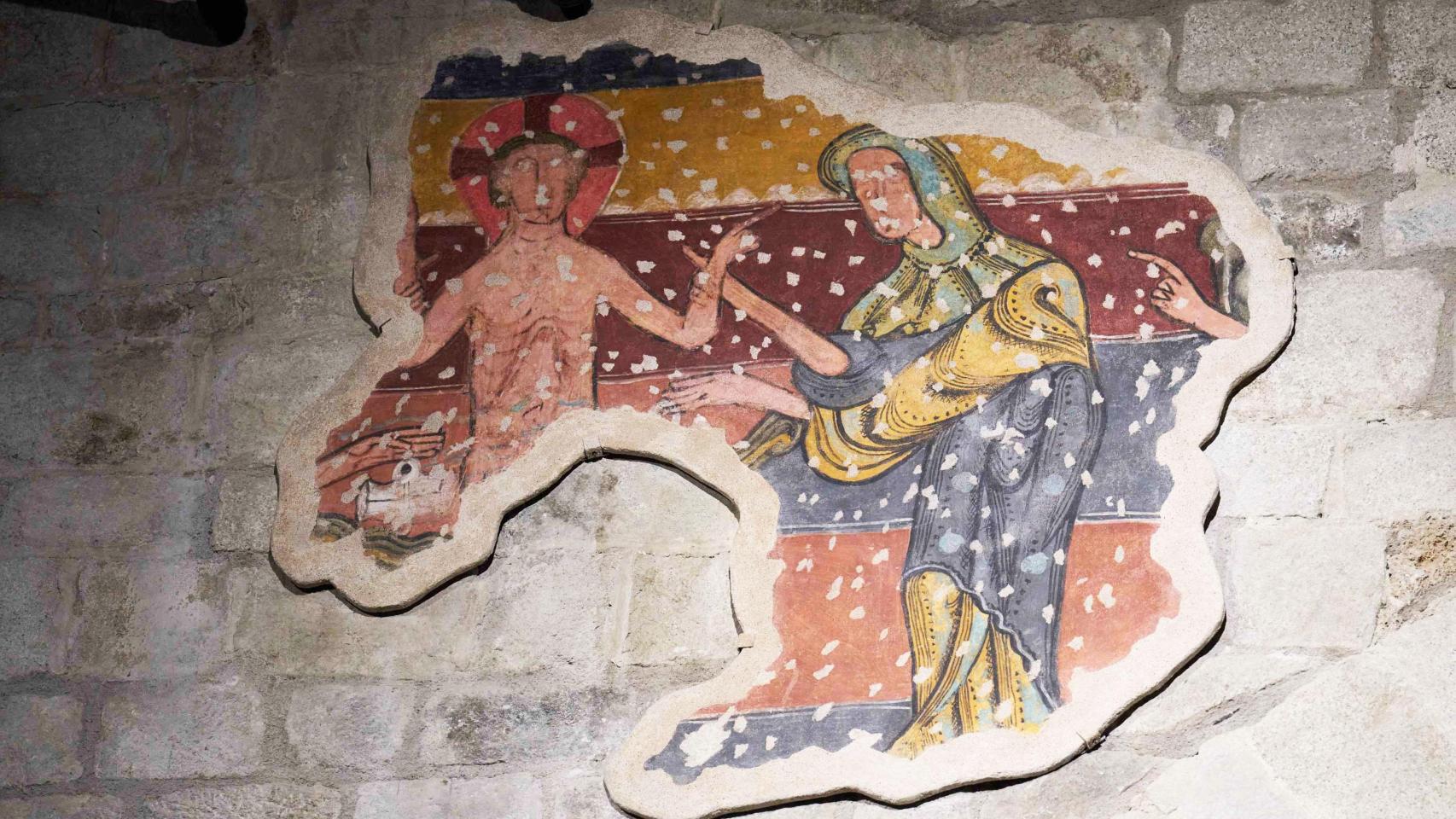 Composición mural 'El Bany de Jesús' en Santa Maria de Taüll