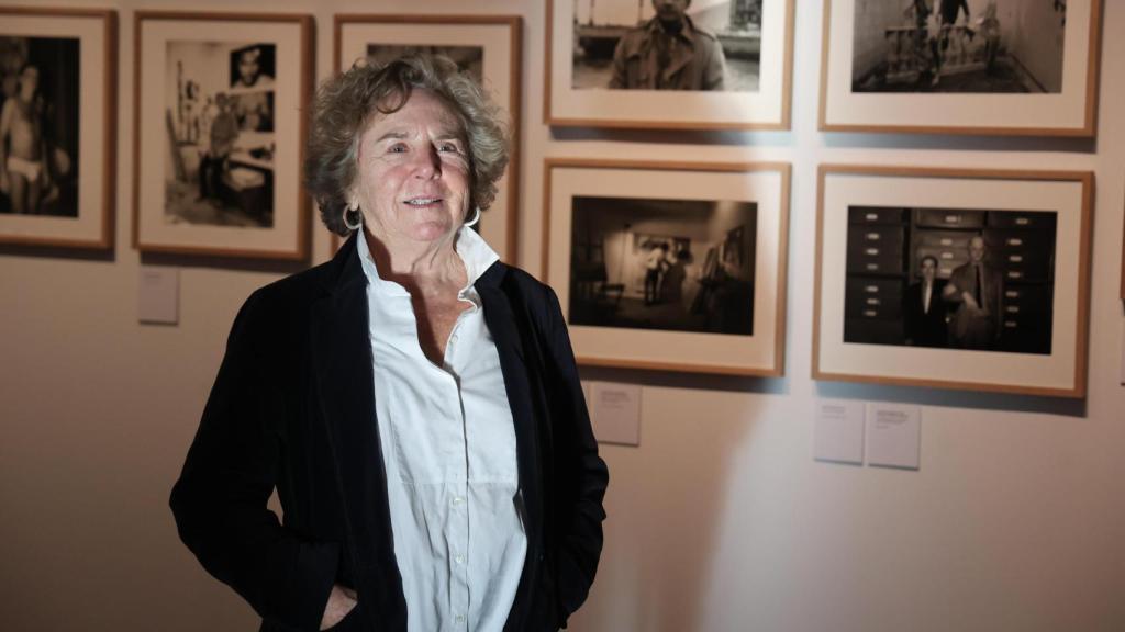 La fotógrafa Isabel Azkarate, en la inauguración de la exposición que le dedicó el Museo San Telmo de San Sebastián.