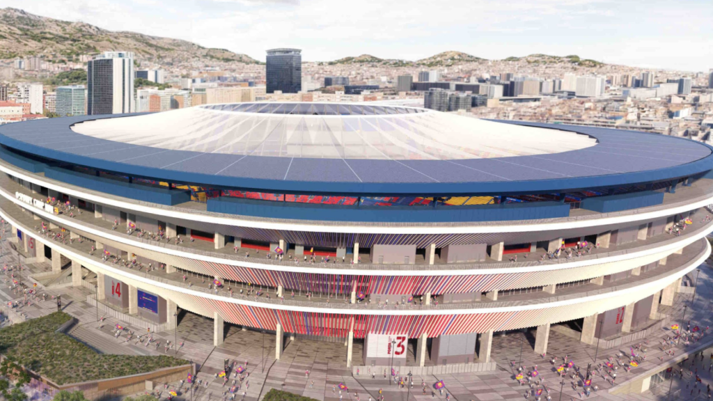 Los últimos 'renders' del Camp Nou compartidos por el Barça