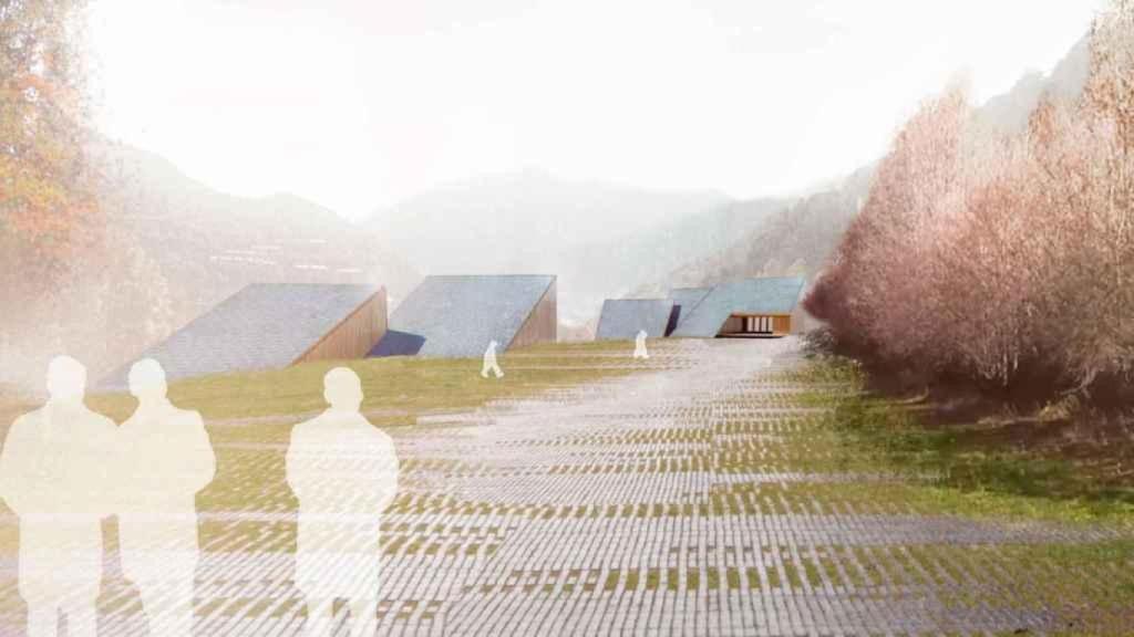 Renderización del centro de investigación de Grífols en Andorra