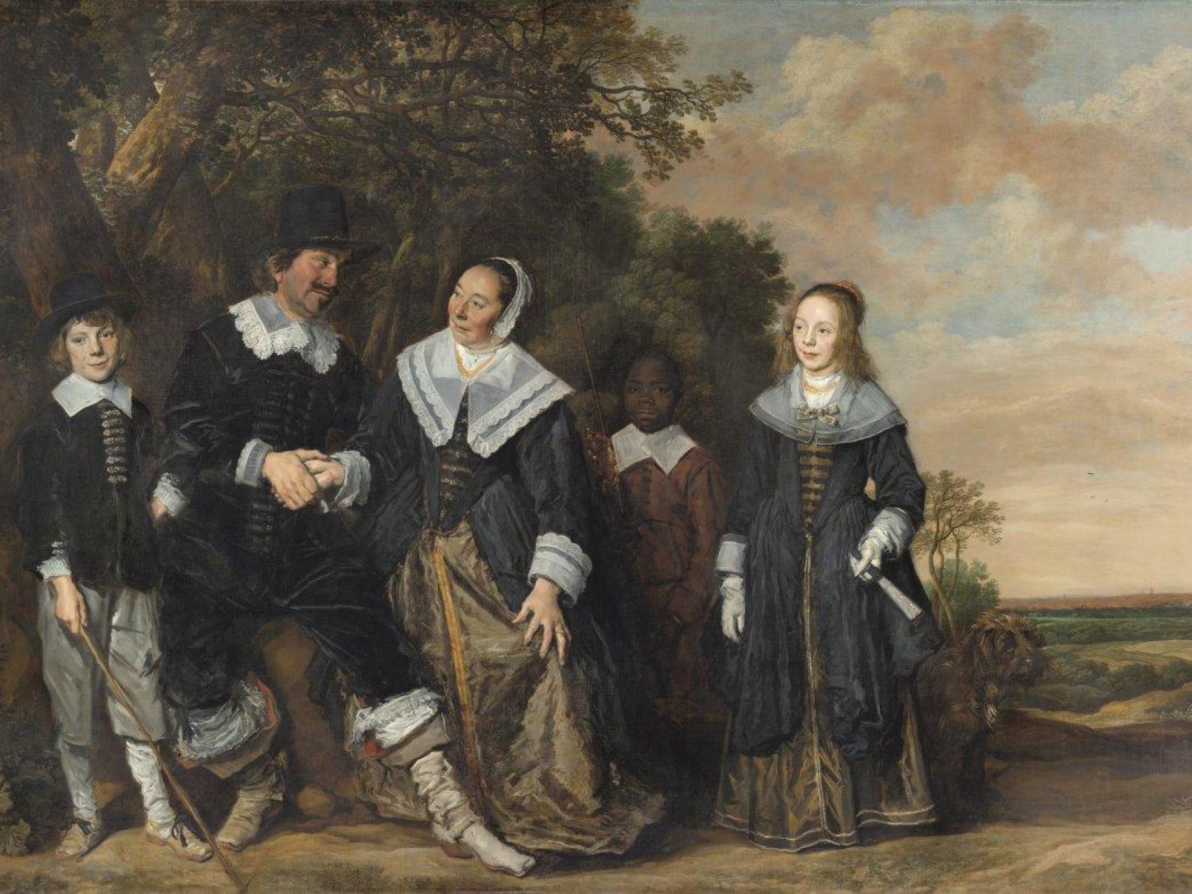 El lienzo de Frans Hals ‘Grupo familiar ante un paisaje’ (1645-1648), con el adolescente negro junto a una pudiente familia neerlandesa.