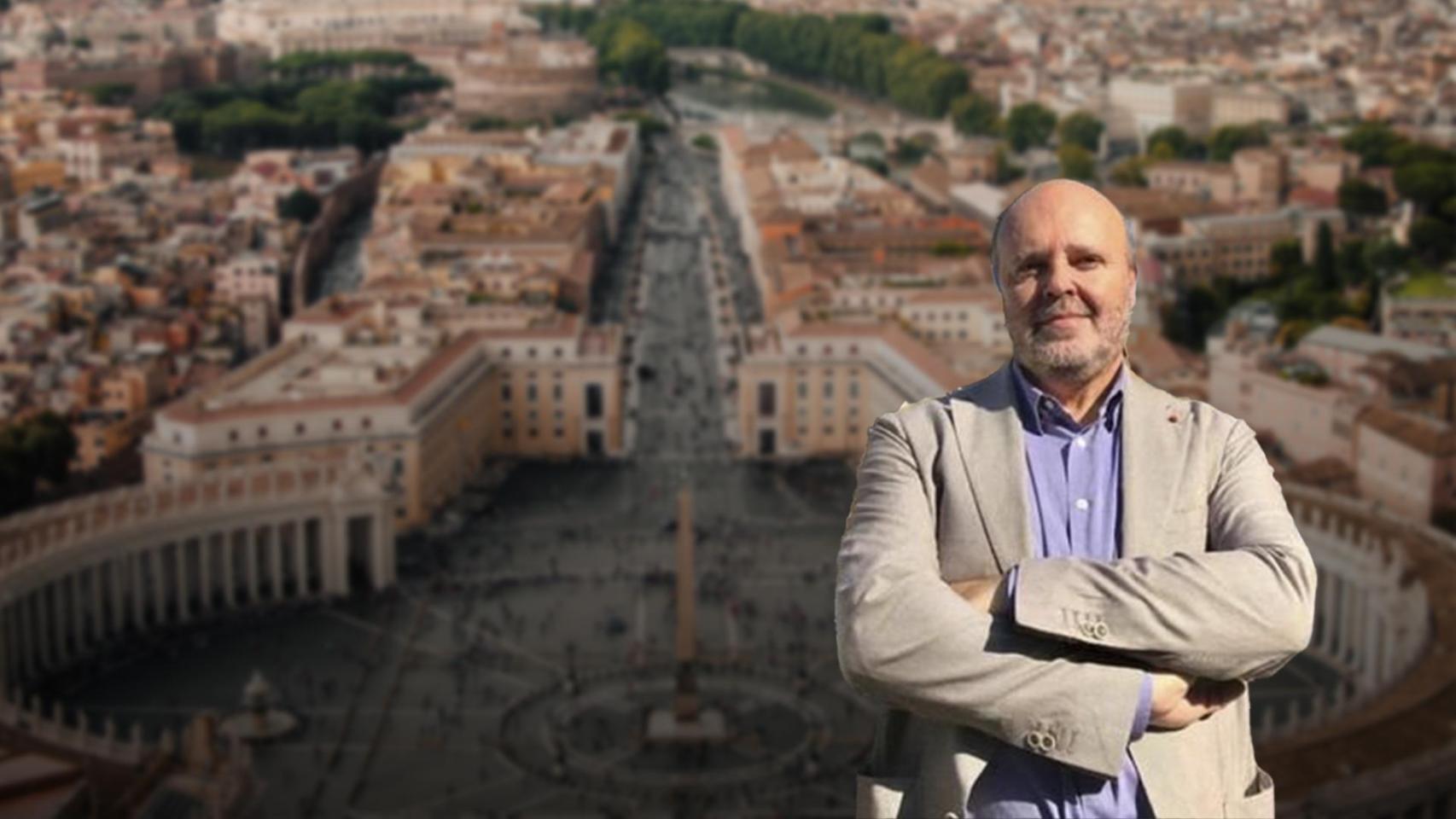El sociólogo Marco Marzano, autor de 'La casta de los castos', con el Vaticano de fondo