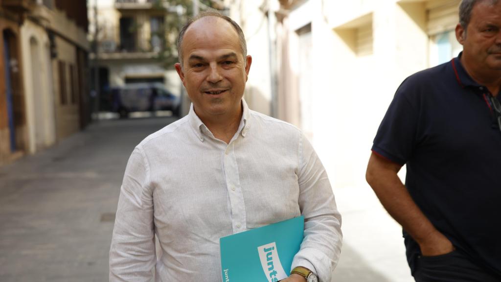 El secretario general de Junts, Jordi Turull, a su llegada a una reunión de la ejecutiva de la formación posconvergente