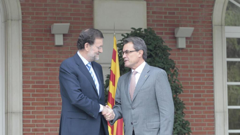 Reunión entre Mariano Rajoy y Artur Mas en 2012