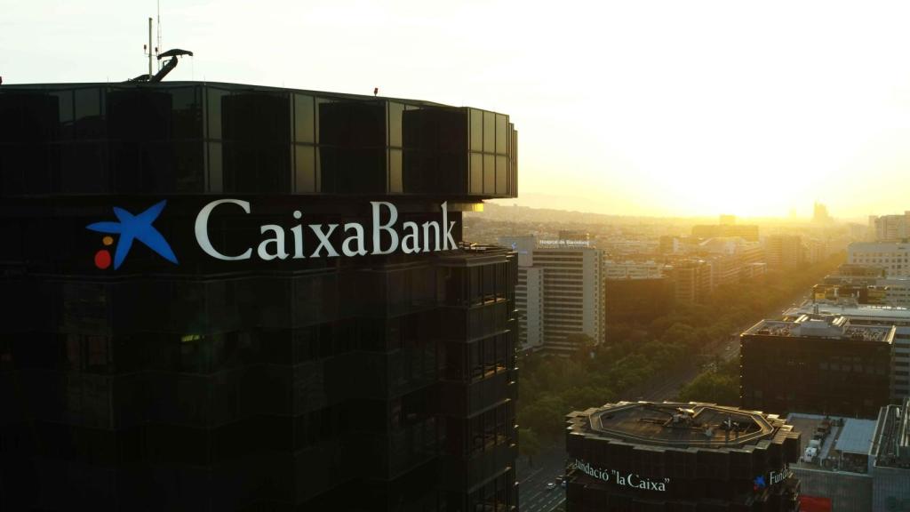 Exterior de la sede corporativa de CaixaBank en Barcelona