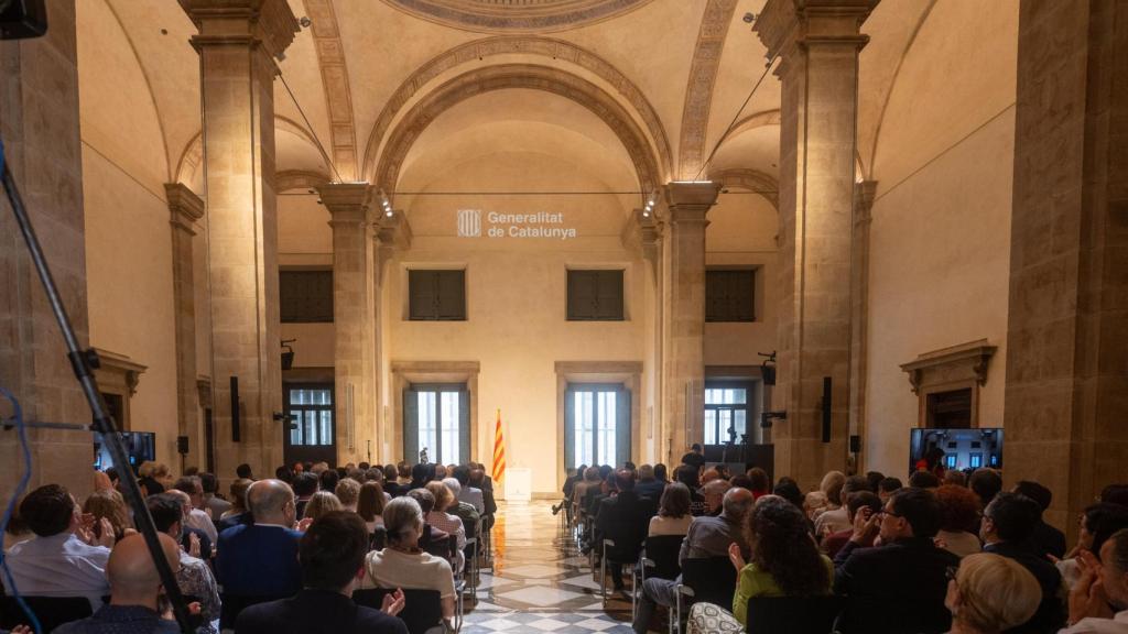Acto de presentación del nuevo Salón Sant Jordi de la Generalitat de Cataluña