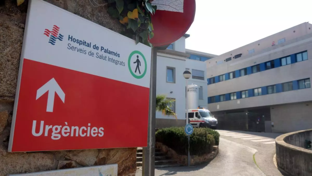Acceso al Hospital de Palamós, cabecera del consorcio SSIBE