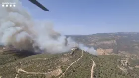 El incendio en Pas de L'Ase (Tarragona)