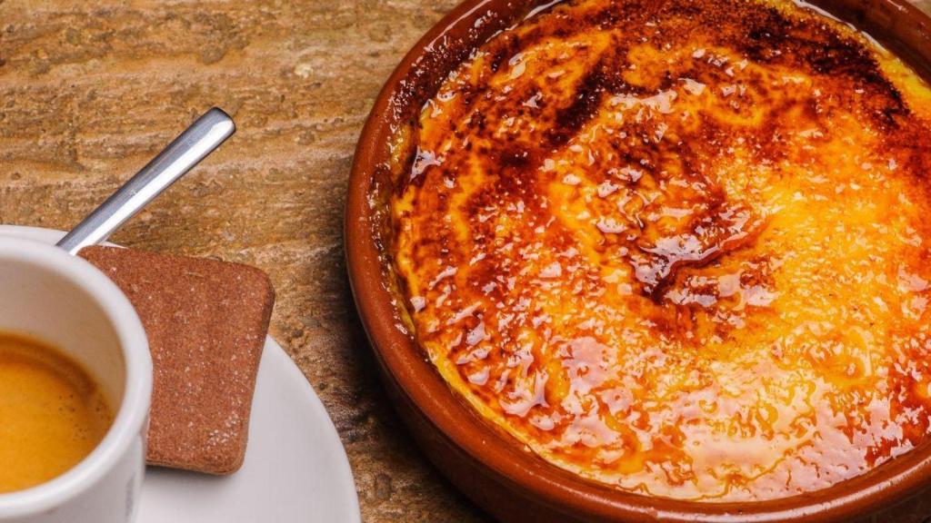 Imagen de archivo de una crema catalana