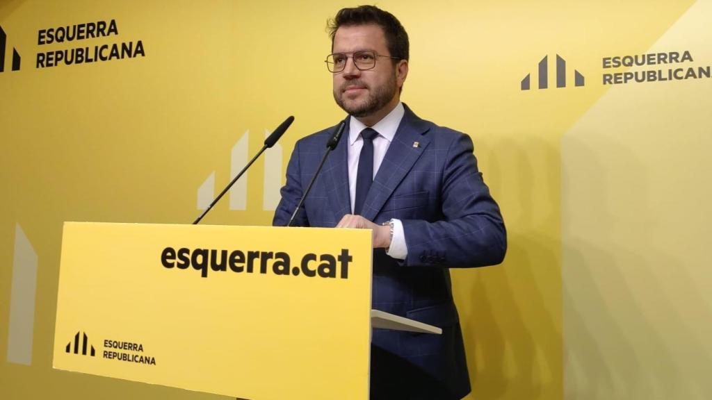 El presidente en funciones de la Generalitat, Pere Aragonès