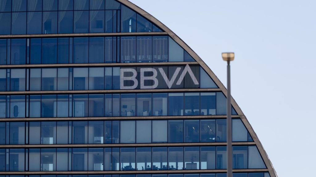 Exterior de la sede del BBVA en Madrid
