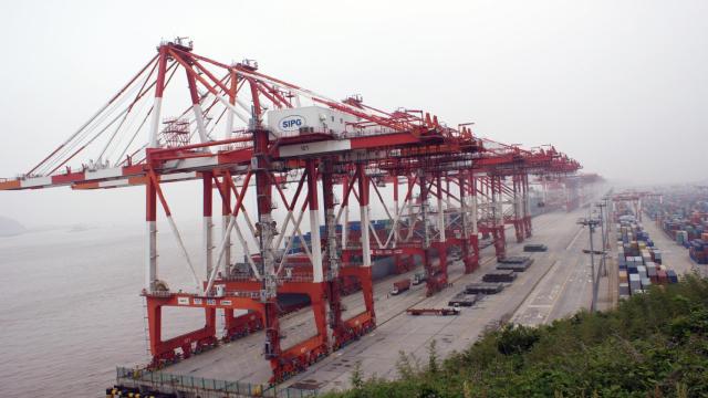 Imagen de archivo del Puerto de Shanghái