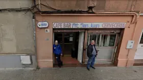 Fachada del Café Bar Atlético San Juan, negocio del fallecido