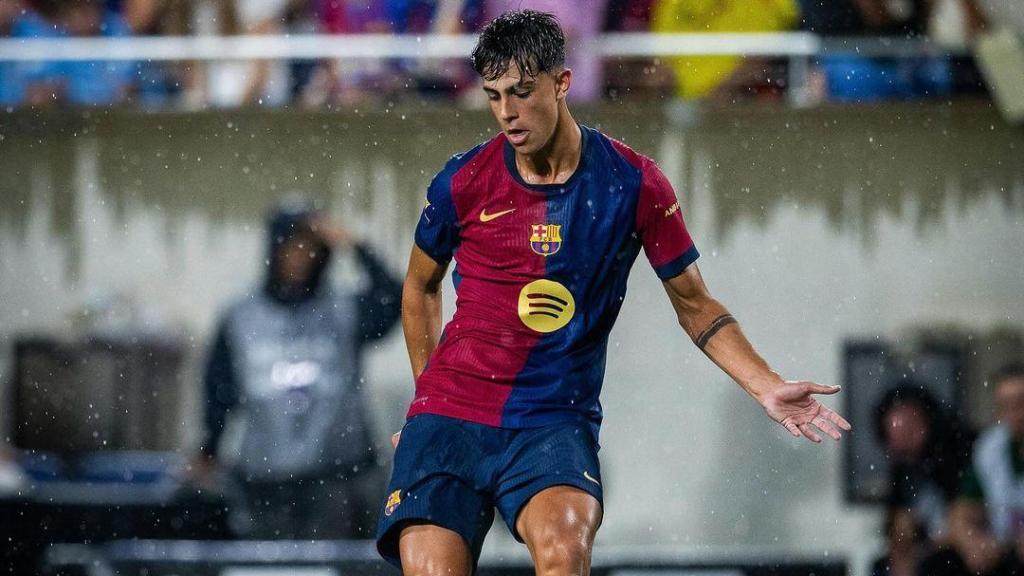 Marc Bernal en el amistoso de pretemporada contra el Manchester City