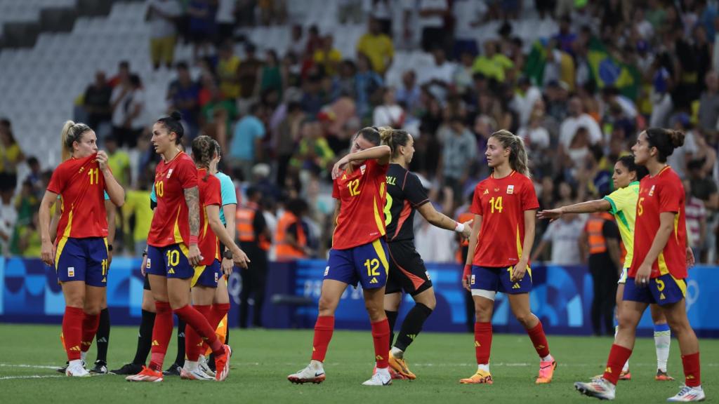 España tras perder contra Brasil en las semifinales de los JJOO