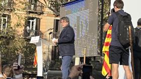 Carles Puigdemont en Arc de Triomf