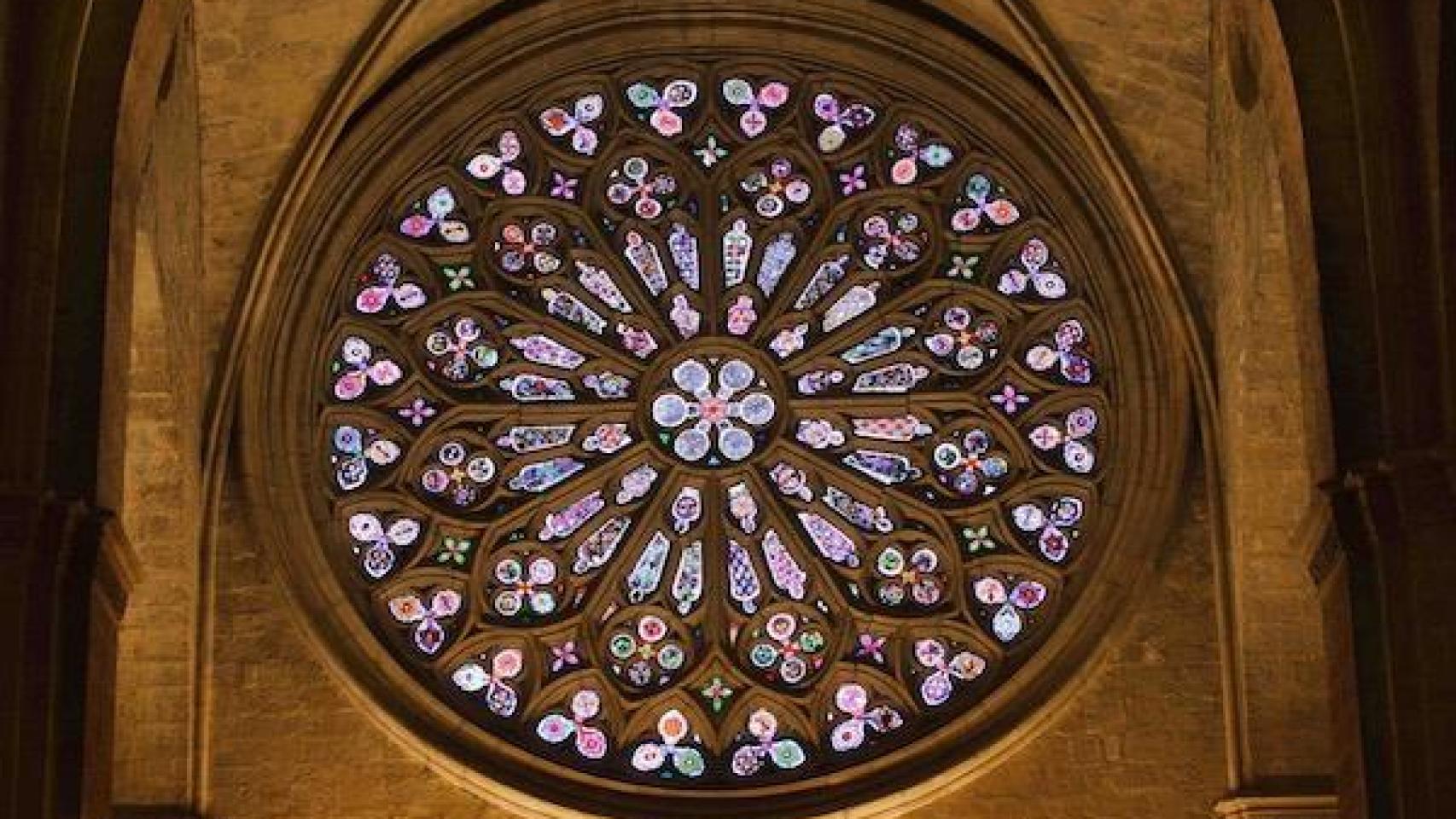 Vitral del Monasterio de Sant Cugat