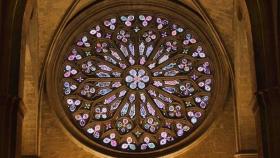 Vitral del Monasterio de Sant Cugat