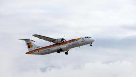 Un avión que cubre la ruta entre Andorra y Madrid